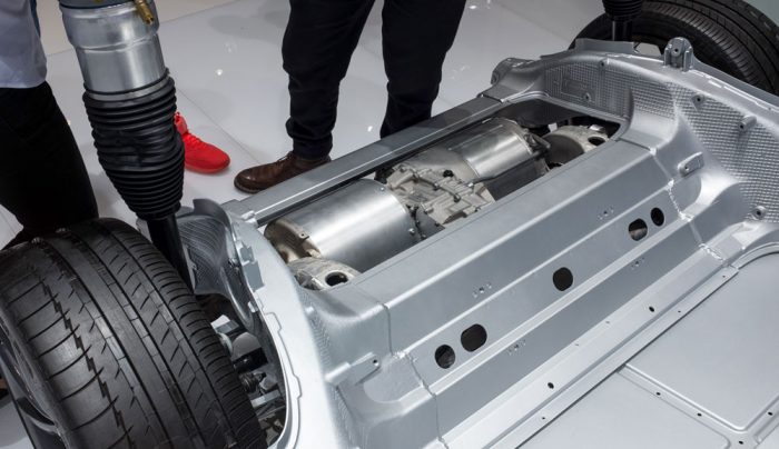 Tesla Dual Motors in Chassis