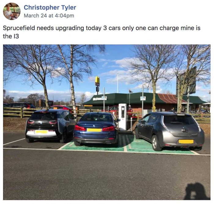 Rapid Charging EVs Sprucefield